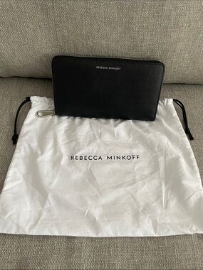 Rebecca Minkoff Black Zip Wallet